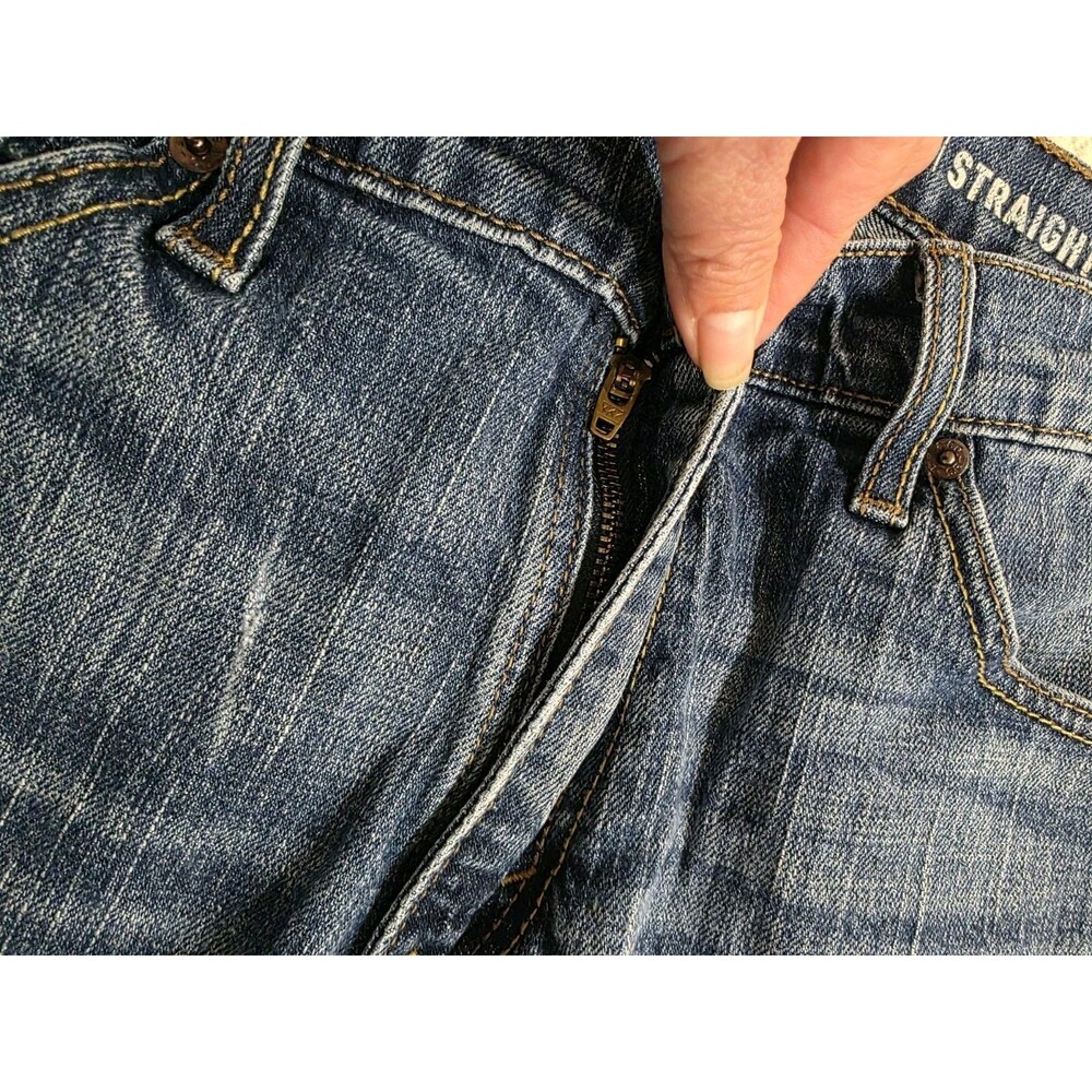 Signature by Levi Strauss Men S51 Straight Leg Jeans Medium Wash Blue W34 L30 - Picture 3 of 12